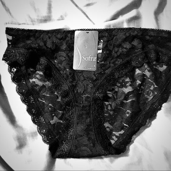 BAND NEW WITH TAGS Black Lacy SOFRA Panties small - Picture 2 of 5